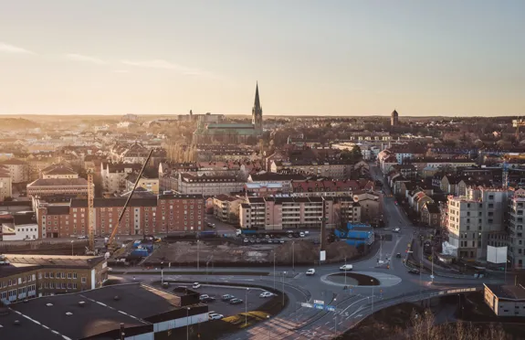 Linköping från ovan.