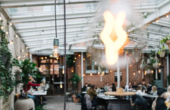 Orangeri och lampor.